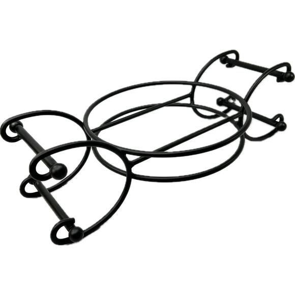 Longaberger Foundry Wrought Iron Convertible Caddy Casserole Stand Round - Picture 1 of 13